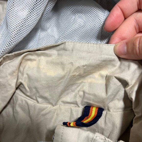 K way jacket women's S tan cream beige long hooded zip front lightweight - Picture 6 of 11